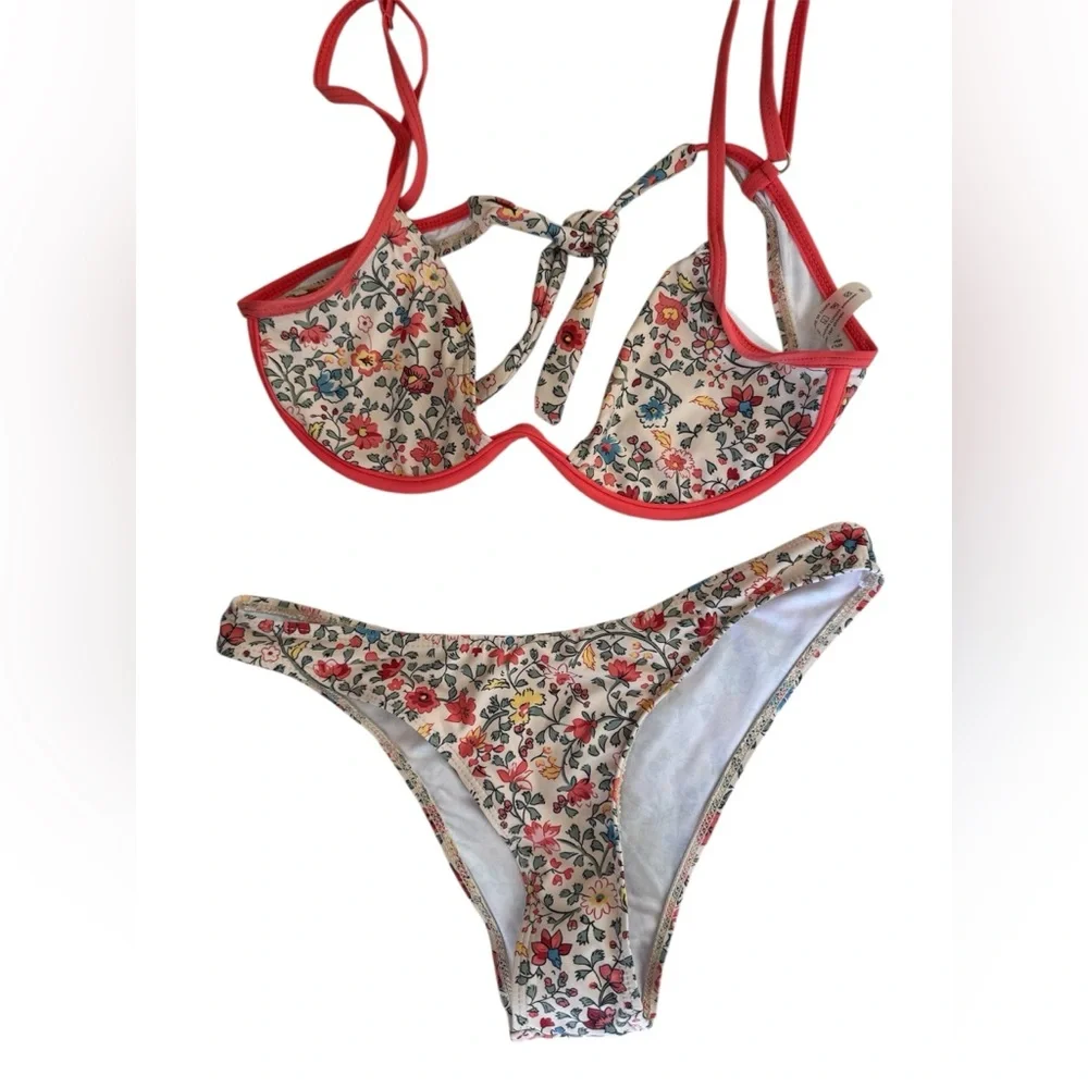 SHEIN Floral Underwire Bikini Set in Floral